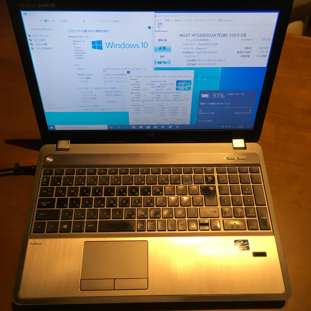 ①ノートパソコンHP ProBook 4540s Windows10 メモリ4G