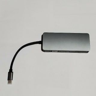 【USB Type-C ハブ】PD充電対応、4K対応HDMI、VGA、SDカード(PC周辺機器)
