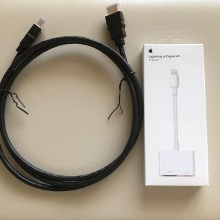 アップル(Apple)のApple HDMI 変換ケーブル 純正(映像用ケーブル)