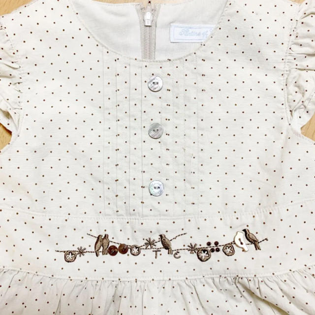 Tartine et Chocolat(タルティーヌ エ ショコラ)のほぼ未使用　Tartine et Chocolat ワンピース100cm キッズ/ベビー/マタニティのキッズ服女の子用(90cm~)(ワンピース)の商品写真