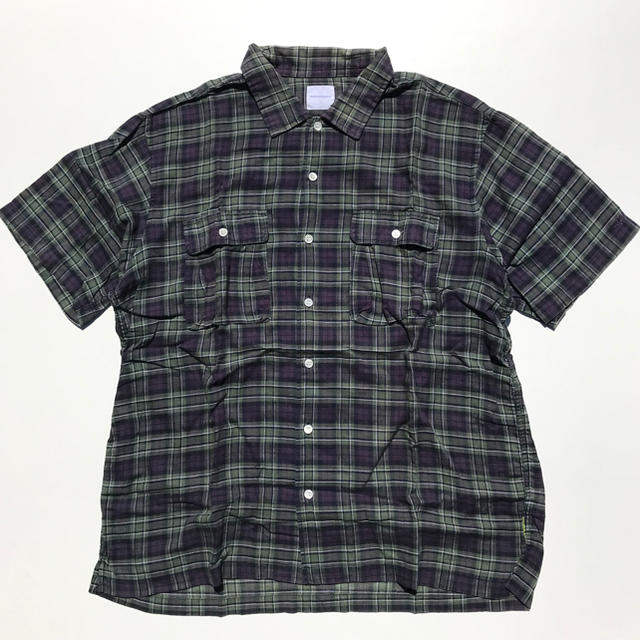 GOODENOUGH(グッドイナフ)のGOODENOUGH 半袖チェックシャツ Lサイズ メンズのトップス(シャツ)の商品写真
