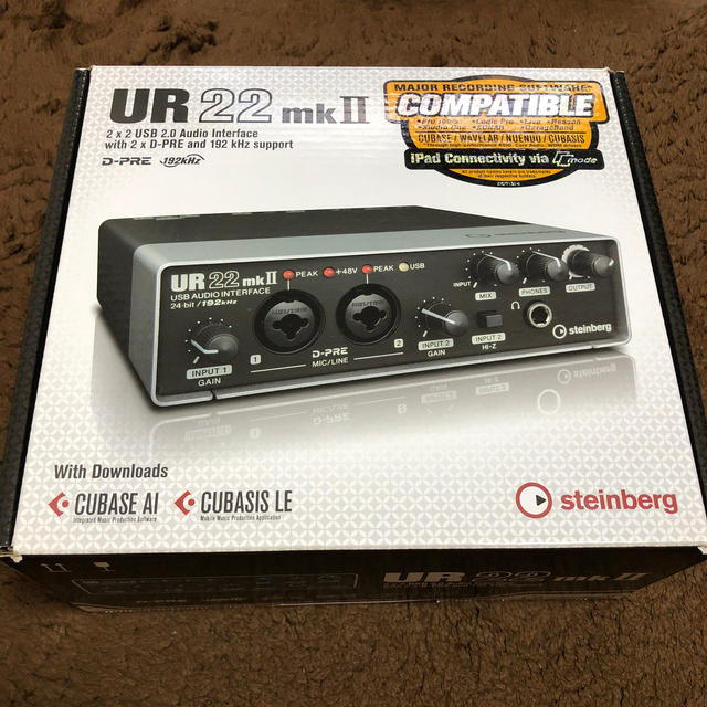 UR22mk2 steinberg 楽器のDTM/DAW(オーディオインターフェイス)の商品写真