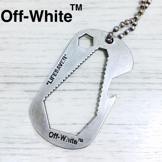 OFF-WHITE(オフホワイト)のOff-White オフホワイト LIFESAVER ライフセーバーネックレス メンズのアクセサリー(ネックレス)の商品写真