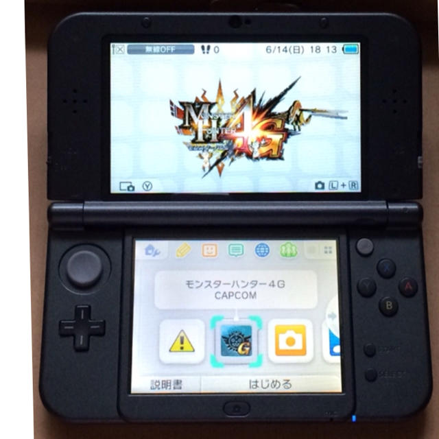 New 3ds LL 本体、アダプタ、モンハンなどソフトのセットの通販 by ...