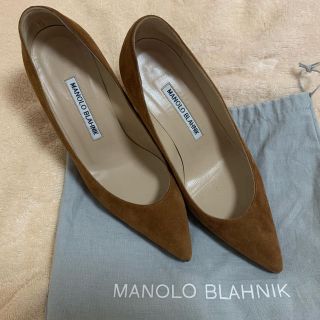 ロンハーマン(Ron Herman)の美品！manolo blahnik キエッタ  34.5(ハイヒール/パンプス)