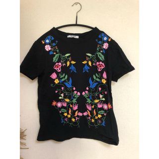 ザラ(ZARA)の花柄Tシャツ(Tシャツ(半袖/袖なし))