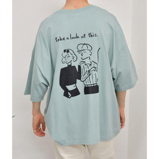 kutir ブルー　イラスト　Tシャツ(Tシャツ/カットソー(半袖/袖なし))