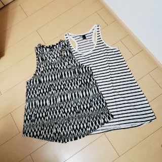 エイチアンドエム(H&M)の美品 H&M ロング丈タンクトップ2枚セット(タンクトップ)