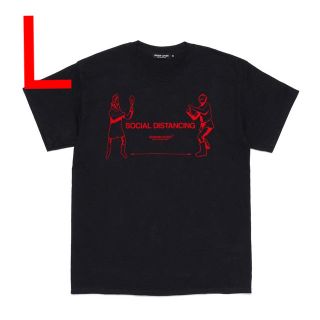 アンダーカバー(UNDERCOVER)のアンダーカバー 限定 受注生産 SOCIAL DISTANCING Tシャツ 黒(Tシャツ/カットソー(半袖/袖なし))