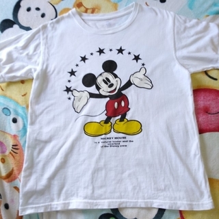 ディズニー(Disney)の《値下げ》(中古)ミッキーマウスTシャツ「白」(Tシャツ(半袖/袖なし))