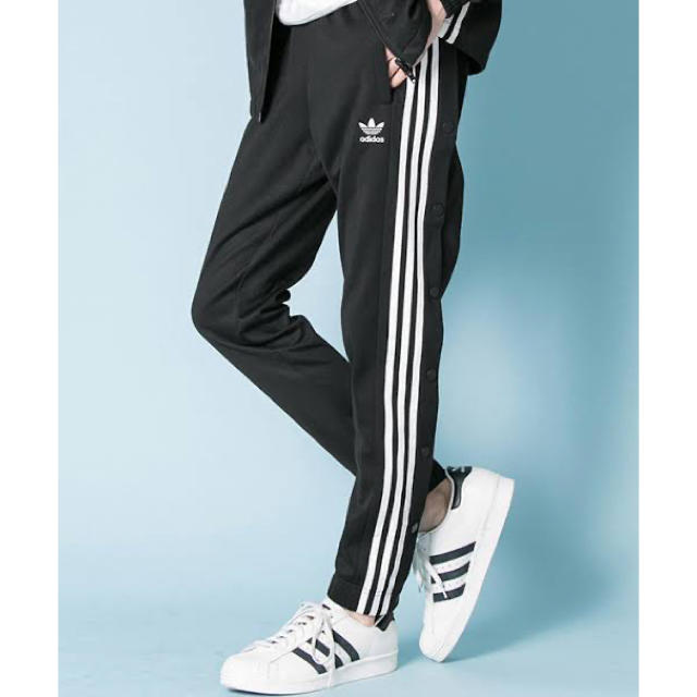 adidas originals トラックパンツ サイドスナップ ブラック