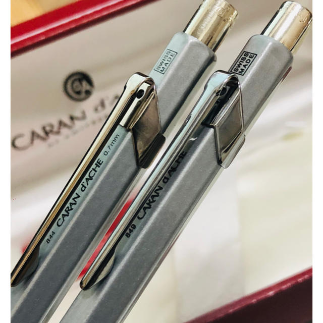 CARAN d'ACHE(カランダッシュ)のCARAN d'ACHE / カランダッシュ　ボールペン/シャーペン　セット インテリア/住まい/日用品の文房具(ペン/マーカー)の商品写真