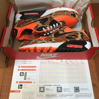 ナイキ(NIKE)の26.5cm AIR MAX 90 Orange Duck Camo(スニーカー)