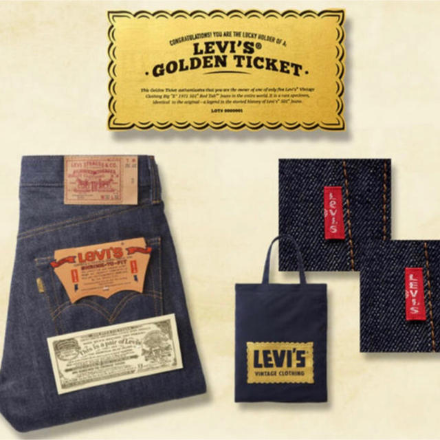 Levi's 501 E TRANSITION GOLDEN TICKET39sのLevi