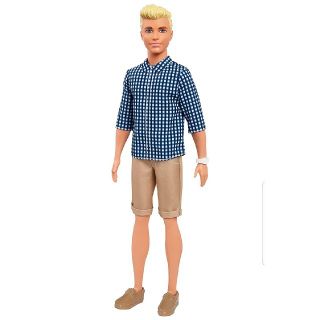 バービー(Barbie)の新品未開封★Barbie★バービー、ケンKEN★ファッショニスタ★ブルーチェック(ぬいぐるみ/人形)