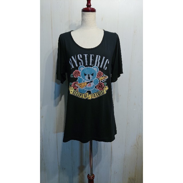 HYSTERIC GLAMOUR ベアプリントTシャツ