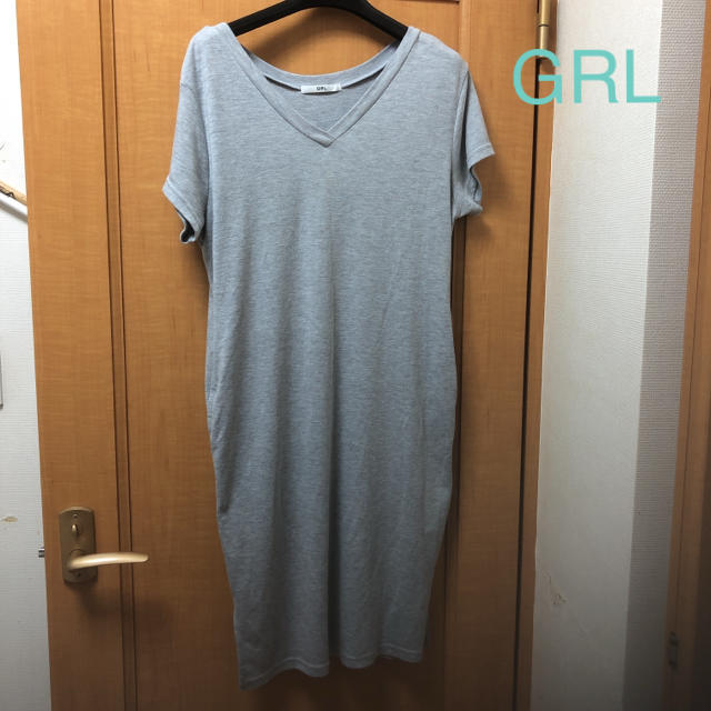 GRL(グレイル)のgrl 半袖ワンピース レディースのワンピース(ひざ丈ワンピース)の商品写真