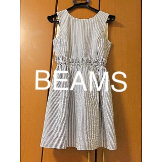 レイビームス(Ray BEAMS)のRayBEAMS＊水色 ストライプ ワンピース(ミニワンピース)