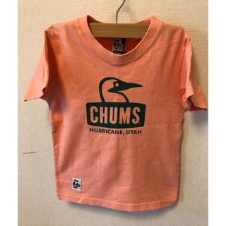 チャムス(CHUMS)のチャムス　Tシャツ　キッズL サーモンピンク(Tシャツ/カットソー)