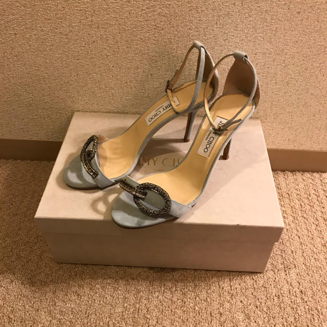 JIMMY CHOO - 【送料込み！】ジミーチュウ☆ビジュー付きストラップサンダル 8.5cmの通販 by suzzy shop｜ジミーチュウならラクマ