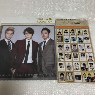 ジェイワイジェイ(JYJ)のJYJ  メガネ拭き•切手ステッカーシール(ミュージシャン)