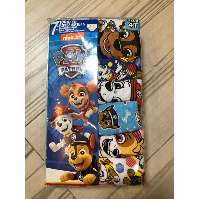 新品★パウパトロール　pawpatrol ブリーフ　パンツ　7枚セット　4T キッズ/ベビー/マタニティのキッズ服男の子用(90cm~)(下着)の商品写真