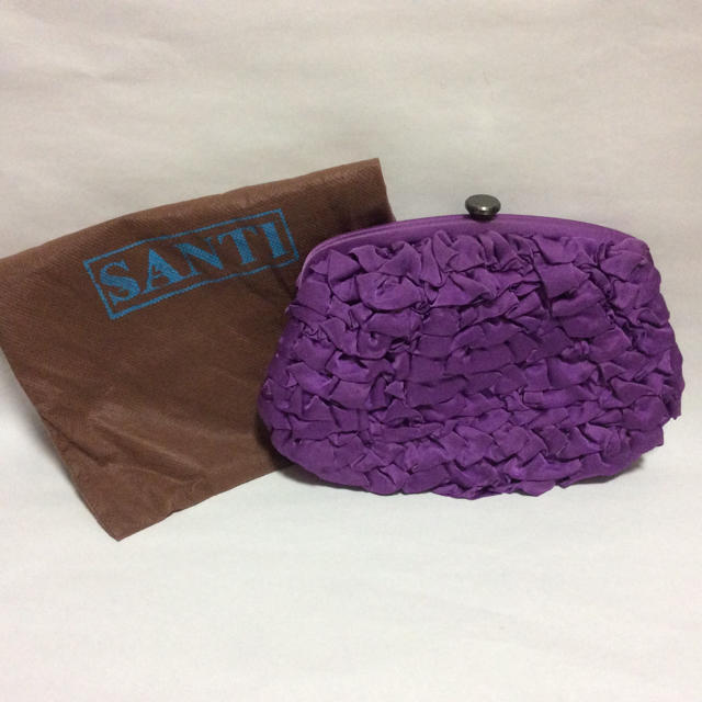 SANTI パーティーバッグ クラッチバッグ 紫
