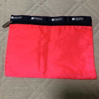 レスポートサック(LeSportsac)のレスポートサック蛍光ピンクのポーチ 美品(ポーチ)