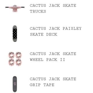 ナイキ(NIKE)のTRAVIS CACTUS JACK PAISLEY SKATE DECKセット(スケートボード)