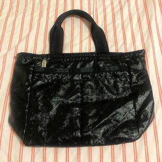 レスポートサック(LeSportsac)のレスポ　ミニ　トート　スワロフスキーエレメンツ　ブラックパテント(トートバッグ)