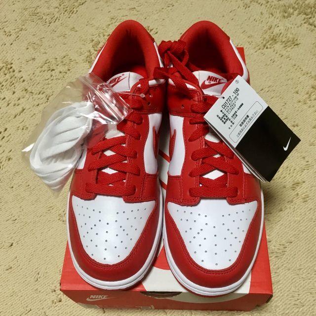 NIKE(ナイキ)のみつお様専用【26㎝】NIKE DUNK LOW UNIVERSITY RED メンズの靴/シューズ(スニーカー)の商品写真