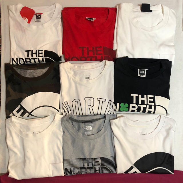 THE north face TシャツLとXL9点　2点未使用