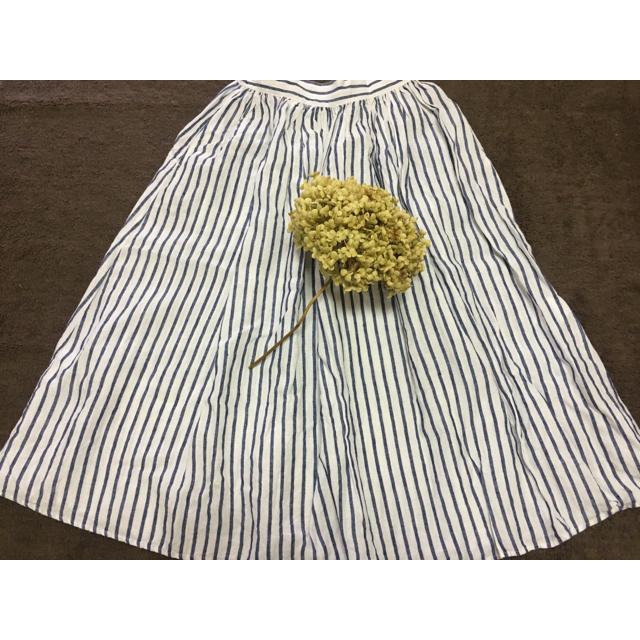 SM2(サマンサモスモス)のSamansa Mos2 リトアニアリネンギャザーマキシスカート  レディースのスカート(ロングスカート)の商品写真