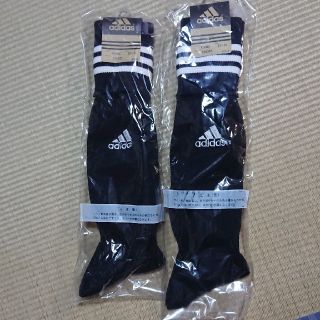 アディダス(adidas)のミルミルOK様専用 アディダス adidas サッカーソックス 黒 2組セット (靴下/タイツ)