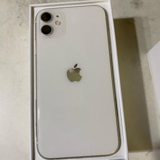 アップル(Apple)のiPhone11 White SIMフリー 128G(スマートフォン本体)