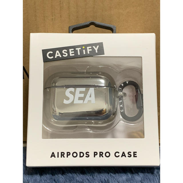 SEA(シー)のwindandsea airpods pro ケース シルバー スマホ/家電/カメラのスマホアクセサリー(モバイルケース/カバー)の商品写真