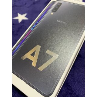 サムスン(SAMSUNG)のGalaxy A7 ブラック　64GB SIMフリー(スマートフォン本体)