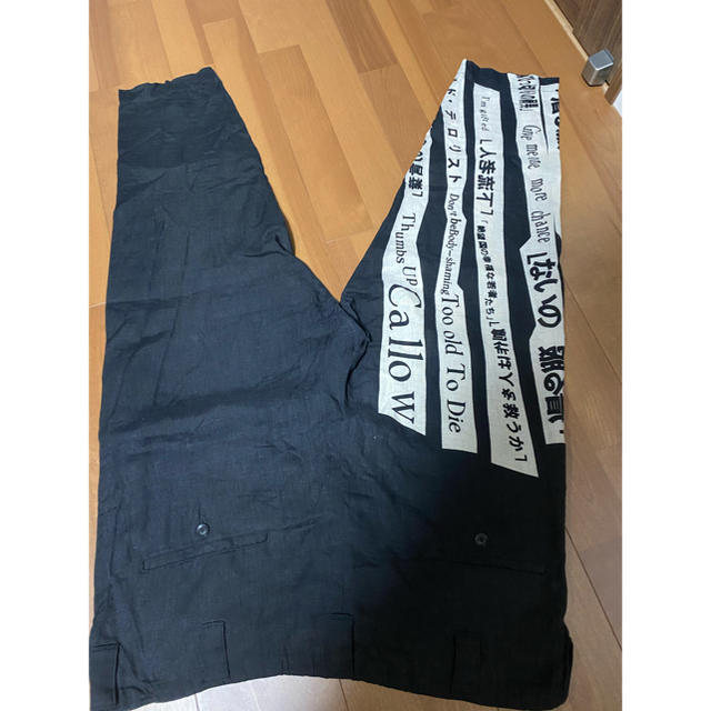 ヨウジヤマモト18ss 着る服ないの リネン パンツ ヨウジヤマモト18ss 着る服ないの リネン パンツ