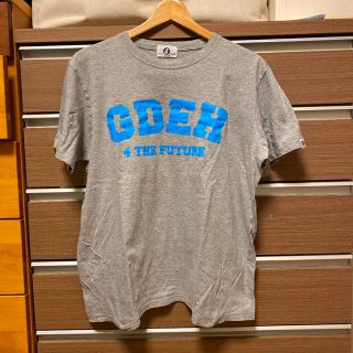 グッドイナフ(GOODENOUGH)のGOODENOUGH カレッジ ロゴTシャツ グレー×水色(Tシャツ/カットソー(半袖/袖なし))