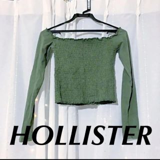 ホリスター(Hollister)のオフショル　シャーリングロングTシャツ(Tシャツ(長袖/七分))