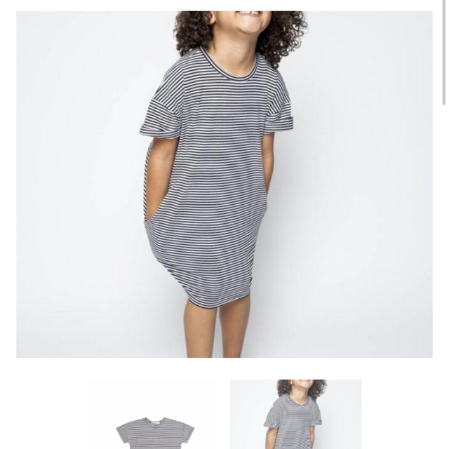 こども ビームス(コドモビームス)のMINGO T shirt dress 98/104 2-4y キッズ/ベビー/マタニティのキッズ服女の子用(90cm~)(ワンピース)の商品写真