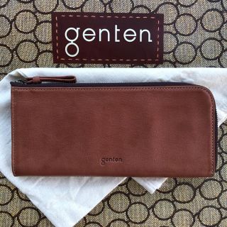 ゲンテン(genten)の☆美品☆ genten ゲンテン ゴート ヌメ Ｌ字ファスナー長財布(財布)