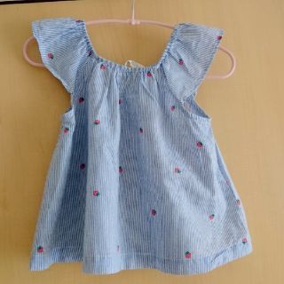 エイチアンドエイチ(H&H)の♡minimini様専用♡いちご×ストライプ柄♡タンクトップ♡(Tシャツ/カットソー)