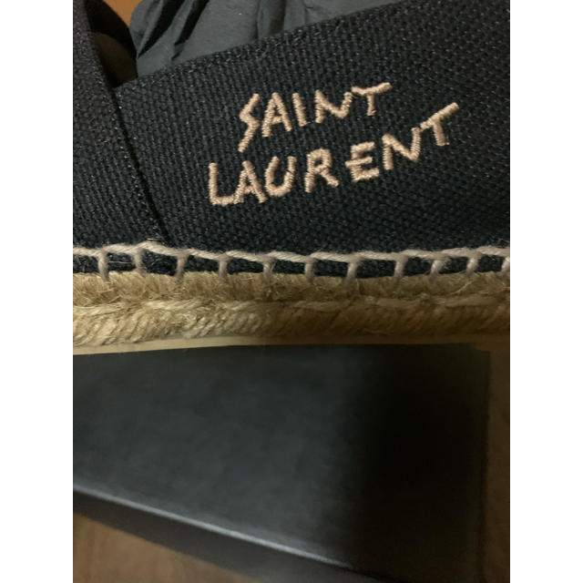 Saint Laurent(サンローラン)のサンローラン エンブロイダリー エスパドリーユ 41 ブラック メンズの靴/シューズ(その他)の商品写真