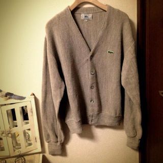 ラコステ(LACOSTE)のラコステベージュカーディガン♡古着屋さん(カーディガン)