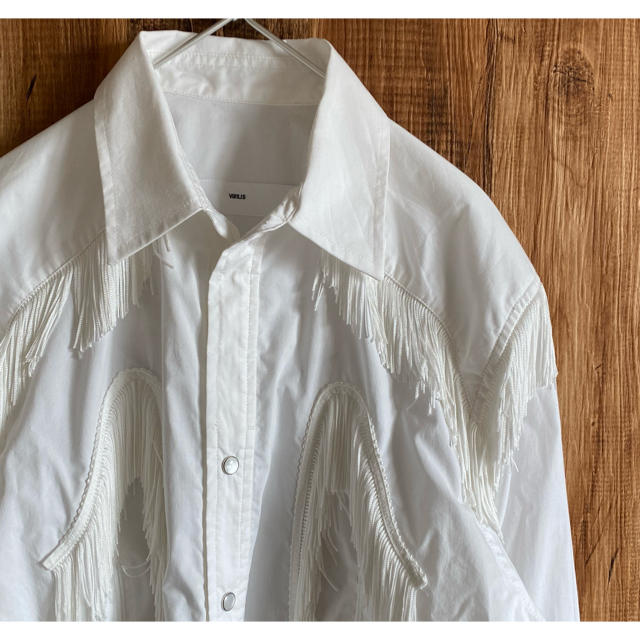 【TOGA VIRLILS】FRINGE SHIRT WHITE