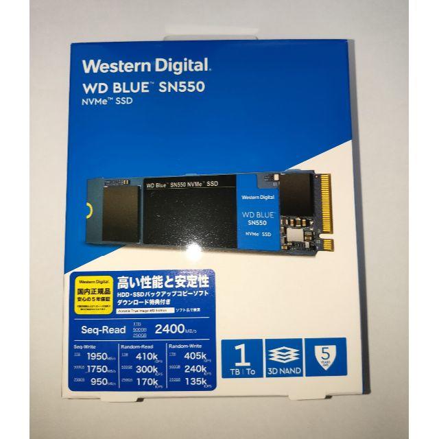 1000GB規格サイズSSD WDBlue 1TB M.2