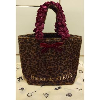 メゾンドフルール(Maison de FLEUR)のmaison de fleur トートバッグ レオパード柄(トートバッグ)