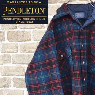 ペンドルトン(PENDLETON)の【ペンドルトン】ヴィンテージ70s USA製 チェックウールシャツ マルチカラー(シャツ)