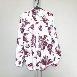 MARNI(マルニ) 21SS／Tシャツ／46／コットン／パープル／プリント／花